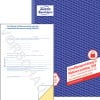 Produktabbildung mit Formularvorschau: Avery Zweckform, Artikel: 1765, Einwilligung Bildnisverwendung, 210 x 297 mm, A4, 2 x 40 Blatt/Buch