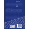 Das Bild zeigt ein leeres Bestellformular in deutscher Sprache, das Felder für Absender, Empfänger, Bestellnummer, Datum, Lieferdetails, Zahlungsbedingungen und Artikeldetails mit Preisspalten enthält.