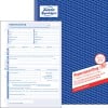Produktabbildung mit Formularvorschau: Avery Zweckform, Artikel: 1767, Auftrag, 210 x 297 mm, A4, 2 x 40 Blatt/Buch