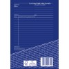 Ein Bild eines blauen Arbeitsdokumentationsformulars mit dem Titel 'Lohnarbeit-Nachweis' mit Abschnitten für Details wie Firmenname, Auftragsnummer, Datum, Materialverbrauch und eingesetzte Ausrüstung. Es enthält leere Zeilen zum Ausfüllen von Informationen.