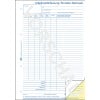 Das Bild ist ein Arbeitszeiterfassungsbogen mit Abschnitten für persönliche Informationen, Zeiteinträge, Pausen und Kommentare. Es ist für Mitarbeiter konzipiert, um ihre gearbeiteten Stunden mit verschiedenen Spalten für Details zu erfassen.