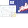 Produktabbildung mit Formularvorschau: Avery Zweckform, Artikel: 1797, Materialanforderung, 210 x 148 mm, A5 quer, 2 x 40 Blatt/Buch