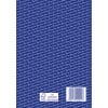Das Bild zeigt einen blauen Hintergrund mit sich wiederholendem Text, der 'Zweckform' lautet. Es enthält einen Barcode und ein Etikett, das den Papiertyp und die Zertifizierung angibt.