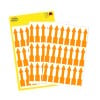 Packungsabbildung mit Etikettenbogen: Avery Zweckform Etiketten in Sonderformaten, Artikel:  3008, Format: 39 x 9 mm, Inhalt: 63 Etiketten / 3 Bögen, 21 Etiketten/Bogen