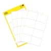 Packungsabbildung mit Etikettenbogen: Avery Zweckform Vielzweck-Etiketten, Artikel:  3078, Format: 38 x 29 mm, Inhalt: 40 Etiketten / 5 Bögen, 8 Etiketten/Bogen