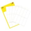 Packungsabbildung mit Etikettenbogen: Avery Zweckform Vielzweck-Etiketten, Artikel:  3079, Format: 50 x 19 mm, Inhalt: 48 Etiketten / 6 Bögen, 8 Etiketten/Bogen