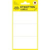 Packungsabbildung: Avery Zweckform Non A4 Universal-Etiketten zur Handbeschriftung, Artikel:  3081, Format: 76 x 39 mm, Inhalt: 18 Etiketten / 6 Bögen, 3 Etiketten/Bogen