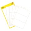 Packungsabbildung mit Etikettenbogen: Avery Zweckform Vielzweck-Etiketten, Artikel:  3081, Format: 76 x 39 mm, Inhalt: 18 Etiketten / 6 Bögen, 3 Etiketten/Bogen