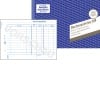 Das Bild zeigt ein Buchhaltungsformular mit der Bezeichnung 'Buchungsbeleg 308' von Avery, das für eine organisierte Buchführung konzipiert ist. Es enthält einen Abschnitt für Datum, Kontonummern und andere Felder zur Erfassung von Finanztransaktionen.