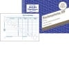 Produktabbildung mit Formularvorschau: Avery Zweckform, Artikel: 309, Buchungsbeleg, 148 x 105 mm, A6 quer, 50 Blatt/Buch