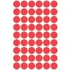 Abbildung Einzelbogen, Artikel: 3141, Markierungspunkte, Format: ⌀ 12 mm, 54 Markierungspunkte/Bogen