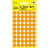 Packungsabbildung: Avery Zweckform Farbige Markierungspunkte, Artikel:  3148, Format: ⌀ 12 mm, Inhalt: 270 Markierungspunkte / 5 Bögen, 54 Markierungspunkte/Bogen