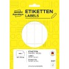 Packungsabbildung: Avery Zweckform Non A4 Universal-Etiketten zur Handbeschriftung, Artikel:  3327, Format: 50 x 19 mm, Inhalt: 486 Etiketten / 27 Bögen, 18 Etiketten/Bogen