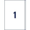 Stanzzeichnung Einzelbogen A4, Artikel: 3418, Universal-Etiketten, Format: 200 x 297 mm, 1 Etiketten/Bogen