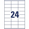 Stanzzeichnung Einzelbogen A4, Artikel: 3422, Universal-Etiketten, Format: 70 x 35 mm, 24 Etiketten/Bogen