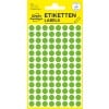 Packungsabbildung: Avery Zweckform Farbige Markierungspunkte, Artikel:  3592, Format: ⌀ 8 mm, Inhalt: 416 Markierungspunkte / 4 Bögen, 104 Markierungspunkte/Bogen