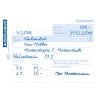 Das Bild zeigt einen Gutschein über einen Betrag von 100 Euro, ausgestellt für Frau Müller, gültig bis zum 31. Dezember 20XX, und enthält Angaben wie Adresse und Termine zur Berechnung.