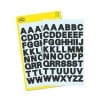 Packungsabbildung mit Etikettenbogen: Avery Zweckform Buchstaben-Etiketten, Artikel:  3780, Format: 85 x 160 mm, Inhalt: 104 Sticker / 2 Bögen, 52 Sticker/Bogen