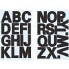 Abbildung Einzelbogen, Artikel: 3784, Buchstaben-Etiketten, Format: 85 x 160 mm, 14 Sticker/Bogen