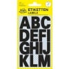 Packungsabbildung: Avery Zweckform Buchstaben und Zahlen, Artikel:  3784, Format: 85 x 160 mm, Inhalt: 28 Sticker / 2 Bögen, 14 Sticker/Bogen