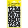 Packungsabbildung: Avery Zweckform Buchstaben und Zahlen, Artikel:  3785, Format: 85 x 160 mm, Inhalt: 28 Sticker / 2 Bögen, 14 Sticker/Bogen