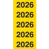 Abbildung Einzelbogen, Artikel: 43-226, Jahreszahlen, Format: 60 x 24 mm, 5 Etiketten/Bogen