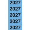 Die Zahl 2027 wird mehrmals auf einem blauen Hintergrund wiederholt.