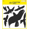 Packungsabbildung: Avery Zweckform Warnvögel, Artikel:  4485, Format: 280 x 285 mm, Inhalt: 6 Sticker / 1 Bogen, 6 Sticker/Bogen