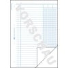 Formularabbildung: Kolonnen-Durchschreibbuch, 3 Kolonnen, A4, mit Blaupapier, 2x50 Blatt