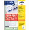 Packungsabbildung: Avery Zweckform Universal-Etiketten, permanent haftend, Artikel:  4781-65, Format: 97 x 42,3 mm, Druckereignung: Inkjet,Laser s/w,Farblaser, Inhalt: 780 Etiketten / 65 Bögen, 12 Etiketten/Bogen