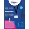 Packungsabbildung: Avery Zweckform , Artikel:  4825, Format: 90 x 60 mm, Druckereignung: Inkjet,Farblaser,Laser s/w,Kopierer, Inhalt: 10 Namensschilder / 16 Einsteckschilder / 2 Bögen,  /Bogen