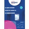 Packungsabbildung: Avery Zweckform , Artikel:  4834XL, Format: 105 x 148 mm, Druckereignung: Laser s/w,Farblaser,Inkjet,Laser, Inhalt: 50 Namensschilder / 52 Einsteckschilder / 13 Bögen,  /Bogen