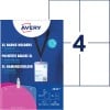 Packungsabbildung mit Kartenbogen: Avery Zweckform Namensschilder-Taschen mit Lanyard, Artikel:  4834, Format: 105 x 148 mm, Druckereignung: Inkjet,Farblaser,Laser s/w,Kopierer, Inhalt: 10 Namensschilder / 12 Einsteckschilder / 3 Bögen,  /Bogen