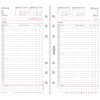 Abbildung Kalendarium, Artikel: 50246, Brieftaschenplaner,  Midi, 2026, Weiß, 96 x 172 mm, Inhalt: 195 Blätter / 1 Stück