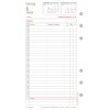 Abbildung Kalendarium, Artikel: 50246, Tagesplan, Midi, 2026, Weiß, 96 x 172 mm, Inhalt: 195 Blätter / 1 Stück