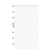 Abbildung Notizblatt, Artikel: 50330, Karo Blatt,  Midi, Weiß, 96 x 172 mm, Inhalt: 25 Blätter / 1 Stück
