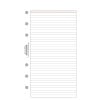 Abbildung Notizblatt, Artikel: 50341, Liniertes Blatt,  Midi, Weiß, 96 x 172 mm, Inhalt: 25 Blätter / 1 Stück