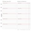 Abbildung Kalendarium, Artikel: 50516, Monatsplan, Midi, 2026, Weiß, 96 x 172 mm, Inhalt: 12 Blätter / 1 Stück