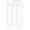 Abbildung Kalendarium, Artikel: 50545, Wochenplan, Midi, 2025, Weiß, 96 x 172 mm, Inhalt: 63 Blätter / 1 Stück