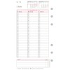 Abbildung Kalendarium, Artikel: 50546, Wochenplan, Midi, 2026, Weiß, 96 x 172 mm, Inhalt: 63 Blätter / 1 Stück