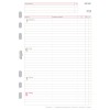 Abbildung Kalendarium, Artikel: 50575, Wochenplan, A5, 2025, Weiß, 148 x 210 mm, Inhalt: 63 Blätter / 1 Stück