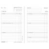 Abbildung Kalendarium, Artikel: 50826, Wochenplan,  Business Edition Mini, 2026, Schwarz, 95 x 145 x 10 mm, Inhalt: 64 Blätter / 1 Stück