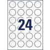 Stanzzeichnung Einzelbogen A4, Artikel: 5082, Achteckige Etiketten, ablösbar, Format: 40,8 x 40,3 mm, 24 Etiketten/Bogen