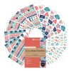 Packungsabbildung mit Etikettenbogen: Z-Design Sticker, Artikel:  51061, Format: 148 x 210 mm Inhalt: 1.356 Sticker / 12 Bögen, 113 Sticker/Bogen
