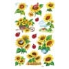 Abbildung Einzelbogen, Artikel: 54171, Blumenaufkleber, Format: 85 x 160 mm, 10 Sticker/Bogen