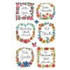 Abbildung Einzelbogen, Artikel: 54216, Deko Sticker, Format: 85 x 160 mm, 6 Sticker/Bogen