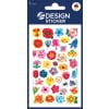 Packungsabbildung: Z-Design, Artikel: 54304, Blumenaufkleber, 85 x 160 mm, Kleinpackung, 117 Sticker / 3 Bögen