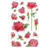 Abbildung Einzelbogen, Artikel: 54337, Blumenaufkleber, Format: 85 x 160 mm, 14 Sticker/Bogen