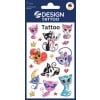 Packungsabbildung: Z-Design, Artikel: 56675, Kinder Tattoos, 85 x 160 mm, Kleinpackung, 9 Tattoos / 1 Bogen
