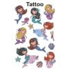 Abbildung Einzelbogen, Artikel: 56763, Kinder Tattoos, Format: 85 x 160 mm, 14 Tattoos/Bogen